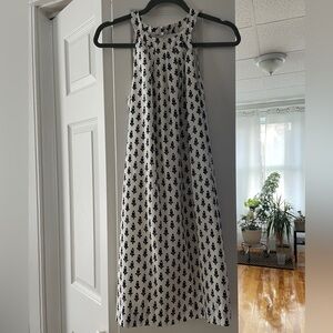 J. Crew factory white patterned dress